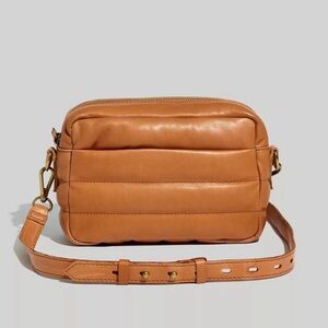 MADEWELL The Transport Camera Bag: Puff Edition Camel Cognac Brown